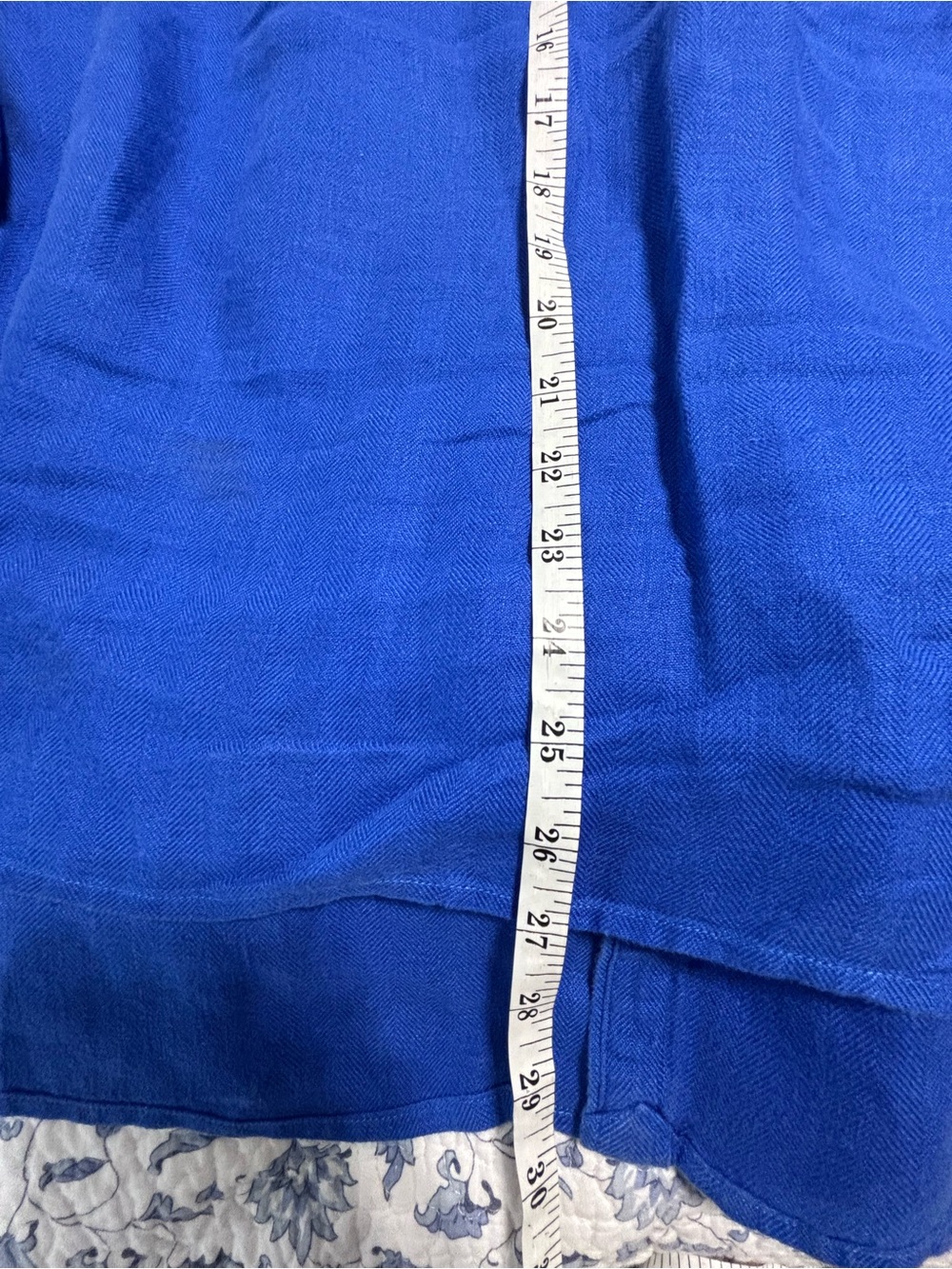 Lauren Ralph Lauren women’s plus size 1X Blue Button down shirt 3/4 Sleeve - Picture 11 of 11